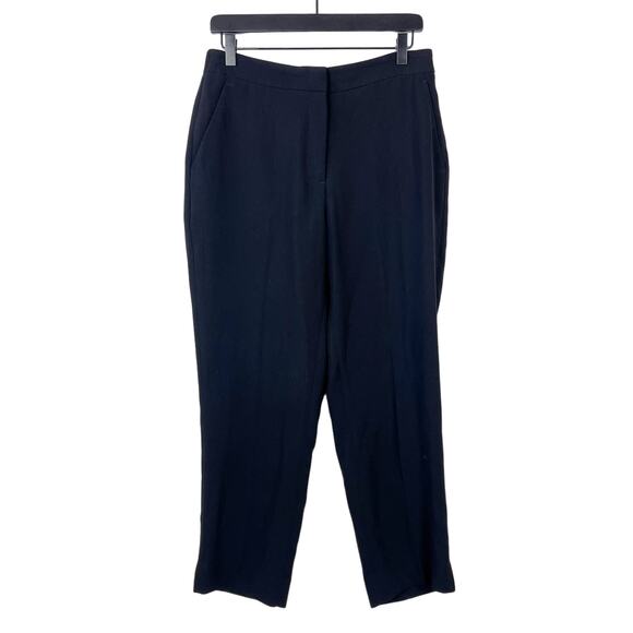 J.Crew Womens 10 Polyester Pull-On Easy Pant in Matte Crepe Black High Rise - Picture 1 of 11